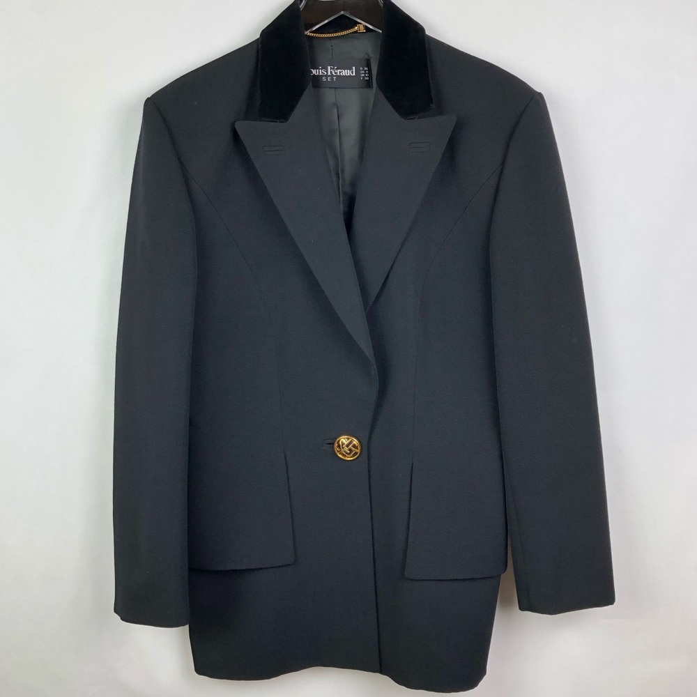 Vintage Black Louis Feraud Blazer | 6